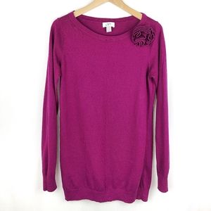 LOFT Boat Round Neck Sweater Tunic